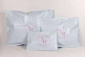 white poly mailer