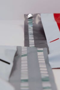 mailers adhesive closeup