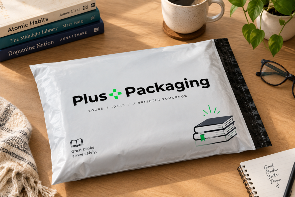 books poly mailer