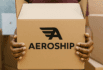 black print shipping box