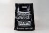 black plastic retail bag