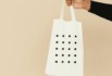 dotted tote bag