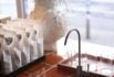 coffee bags sink window