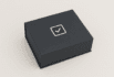 black magnetic box with an icon